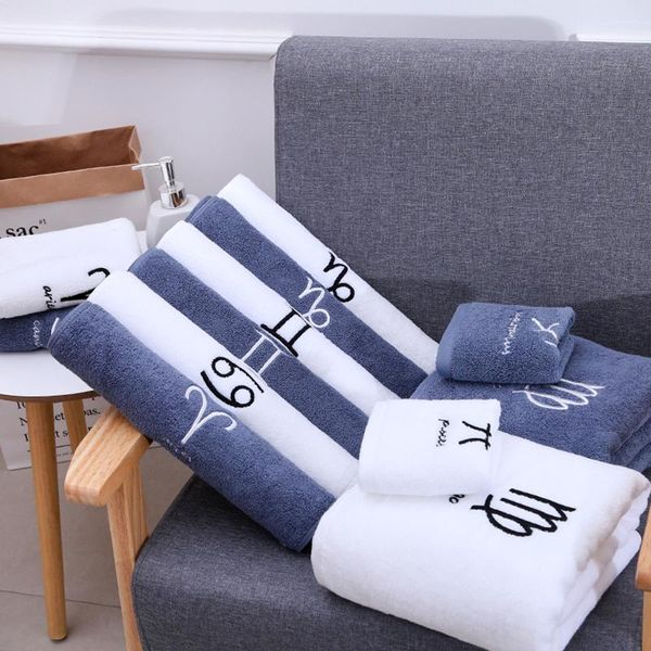 towel 12 constellation 100% cotton bath towel,thicken and soft absorbent water,embroidery process,white gray,
towel 12 constellation 100% cotton bath towel,thicken and soft absorbent water,embroidery process,white gray,