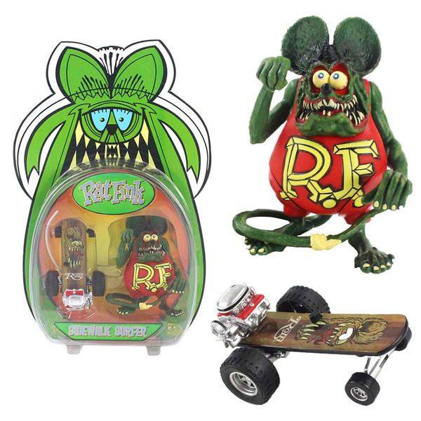 13cm ed roth sidewalk surfer skateboard rat fink pvc action figure collectible model toy gift for children
13cm ed roth sidewalk surfer skateboard rat fink pvc action figure collectible model toy gift for children