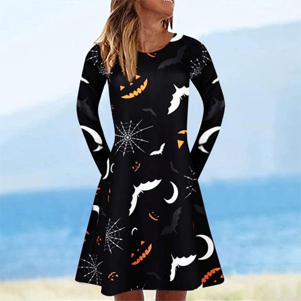 casual dresses autumn women retro mini dress halloween printed long sleeve o-neck female loose beach a-line mujer #t2g, Black;gray
casual dresses autumn women retro mini dress halloween printed long sleeve o-neck female loose beach a-line mujer #t2g, Black;gray