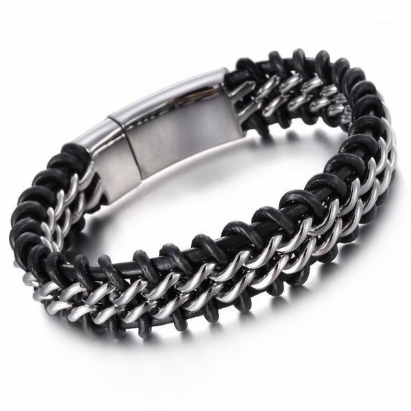 new retro leather bracelet fashion 22cm stainless steel dubai gold color link chain bracelet men's wholesale jewelry gifts1, Golden;silver
new retro leather bracelet fashion 22cm stainless steel dubai gold color link chain bracelet men's wholesale jewelry gifts1, Golden;silver