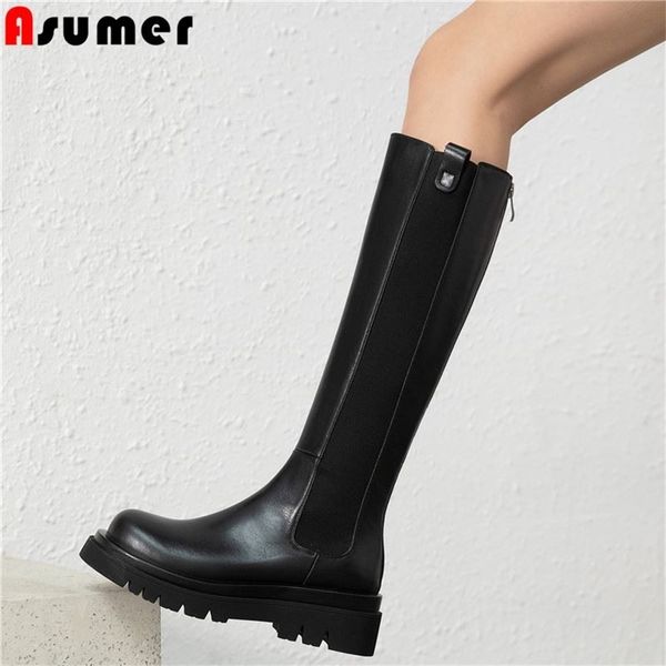 asumer plus size 34-43 genuine leather knee high boots women zip square heels brand winter boots female chunky ladies botas 211103, Black
asumer plus size 34-43 genuine leather knee high boots women zip square heels brand winter boots female chunky ladies botas 211103, Black