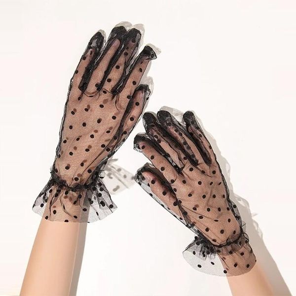 five fingers gloves bride short mesh ruffles lace tulle dots elegant tea party for women wedding bridal cosplay ornaments, Blue;gray
five fingers gloves bride short mesh ruffles lace tulle dots elegant tea party for women wedding bridal cosplay ornaments, Blue;gray