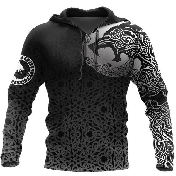 men's hoodies & sweatshirts autumn hoodie viking wolf tattoo 3d printing casual pullover zipper fashion street sweatshirt apparel, Black
men's hoodies & sweatshirts autumn hoodie viking wolf tattoo 3d printing casual pullover zipper fashion street sweatshirt apparel, Black