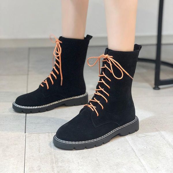 boots genuine leather ladies women lace up low heel casual ankle for students shoes woman short size 34-46, Black
boots genuine leather ladies women lace up low heel casual ankle for students shoes woman short size 34-46, Black