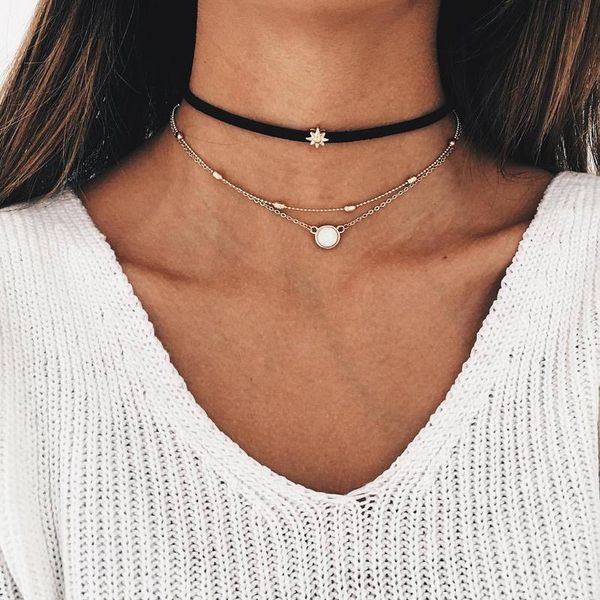 ethnic style white stone choker necklace for women simple gold color star multilayer female wedding jewelry 5403 chokers, Golden;silver
ethnic style white stone choker necklace for women simple gold color star multilayer female wedding jewelry 5403 chokers, Golden;silver