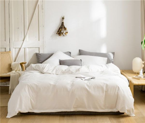 bedding sets washed cotton relaxed soft feel duvet cover solid color casual modern brief set king size flat/fitted bed sheets
bedding sets washed cotton relaxed soft feel duvet cover solid color casual modern brief set king size flat/fitted bed sheets