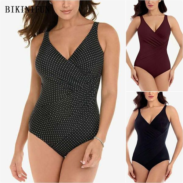 cross chest swimsuit women solid color one piece suit polka dot monokini s-xl girl backless beachwear bathing one-piece suits
cross chest swimsuit women solid color one piece suit polka dot monokini s-xl girl backless beachwear bathing one-piece suits
