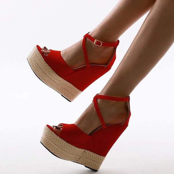 dress shoes women wedges sanndals ladies platform high heels sandals cross-tie ankle strap open toe zapatos de mujer size 35-42, Black
dress shoes women wedges sanndals ladies platform high heels sandals cross-tie ankle strap open toe zapatos de mujer size 35-42, Black