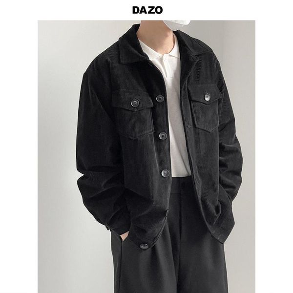 men's jackets corduroy jacket spring and autumn texture loose wild retro hong kong style casual trend, Black;brown
men's jackets corduroy jacket spring and autumn texture loose wild retro hong kong style casual trend, Black;brown