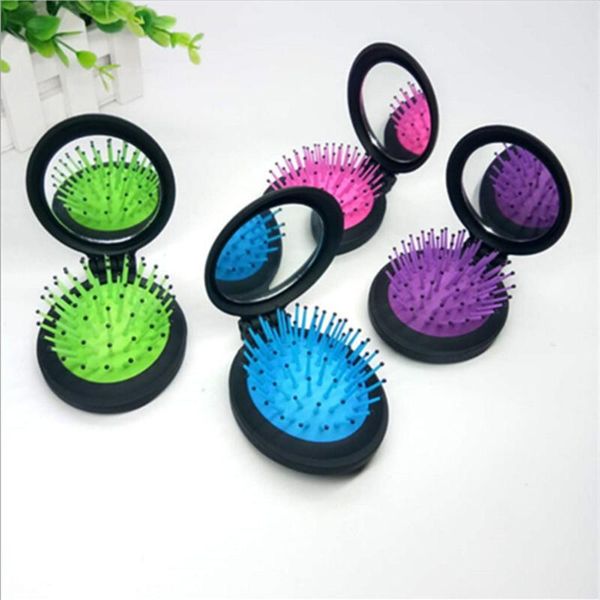 hair brushes 1pc girls portable mini folding massage comb airbag round travel brush with mirror cute anti-static rainbow, Silver
hair brushes 1pc girls portable mini folding massage comb airbag round travel brush with mirror cute anti-static rainbow, Silver