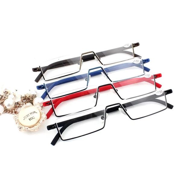 fashion sunglasses frames simplicity comfy light half frame reading glasses tr90 resin presbyopic for women, Black
fashion sunglasses frames simplicity comfy light half frame reading glasses tr90 resin presbyopic for women, Black