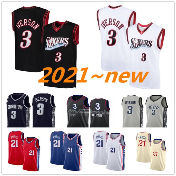2021 men ncaa basketball jerseys philadelphia joel 21 embiid allen 3 iverson ben 25 simmons 12 tobias harris, Black;red
2021 men ncaa basketball jerseys philadelphia joel 21 embiid allen 3 iverson ben 25 simmons 12 tobias harris, Black;red
