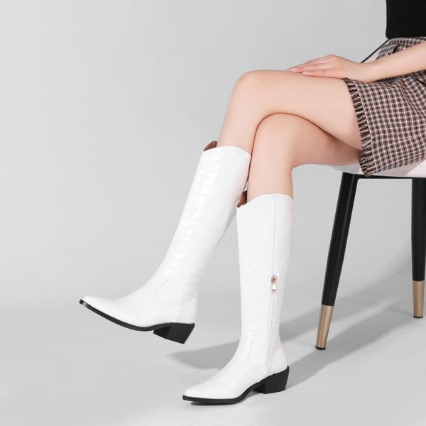 boots classic women knee-high pointed toe high heels wedges long fashion lady riding cowboy motorcycle, Black
boots classic women knee-high pointed toe high heels wedges long fashion lady riding cowboy motorcycle, Black