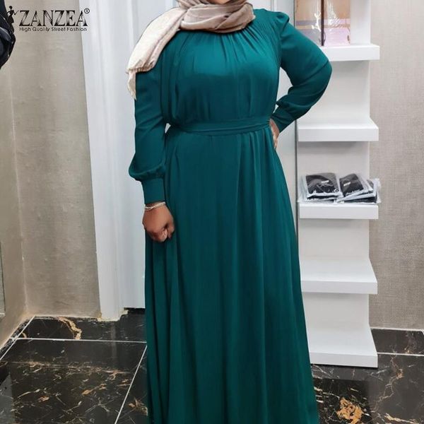 casual dresses 2021 vintage women muslim dress spring puff sleeve belted maxi vestidos zanzea solid a-line oversized robe femme, Black;gray
casual dresses 2021 vintage women muslim dress spring puff sleeve belted maxi vestidos zanzea solid a-line oversized robe femme, Black;gray
