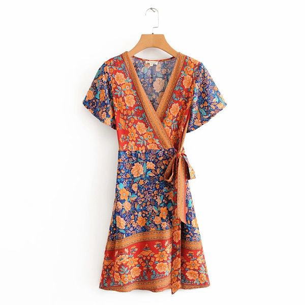 casual dresses women floral print bohemian beach new v-neck sashes short sleeve spring summer boho holiday party mini ryc5, Black;gray
casual dresses women floral print bohemian beach new v-neck sashes short sleeve spring summer boho holiday party mini ryc5, Black;gray