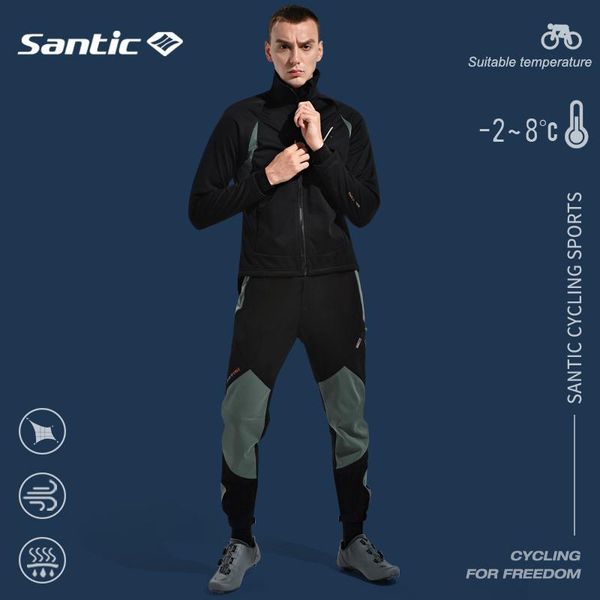 racing pants santic men cycling fleece winter thermal windproof mtb long bicycle keep warm elastic outdoor sportstrousers, Black;blue
racing pants santic men cycling fleece winter thermal windproof mtb long bicycle keep warm elastic outdoor sportstrousers, Black;blue