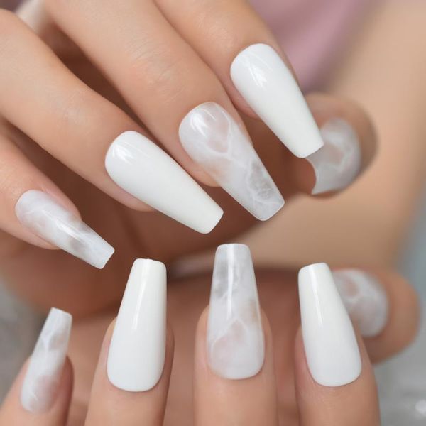 false nails 48 pcs white medium press on frozen frost designed trendy ladies coffin fake faux ongles, Red;gold
false nails 48 pcs white medium press on frozen frost designed trendy ladies coffin fake faux ongles, Red;gold