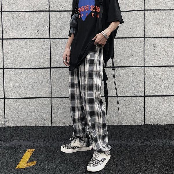 autumn plaid pants men's fashion retro straight casual men streetwear loose hip-hop stretch waist trousers mens m-xl, Black
autumn plaid pants men's fashion retro straight casual men streetwear loose hip-hop stretch waist trousers mens m-xl, Black