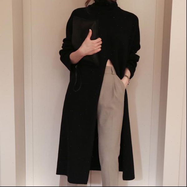 women sweater split long turtleneck knitted winter jumper korean harajuku elegant pullovers casual clothes warm loose v726, White;black
women sweater split long turtleneck knitted winter jumper korean harajuku elegant pullovers casual clothes warm loose v726, White;black