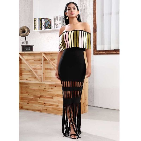 attacked summer dressed black woman slash neck tassel celebrity boutique cocktail party bandage dress, Black;gray
attacked summer dressed black woman slash neck tassel celebrity boutique cocktail party bandage dress, Black;gray