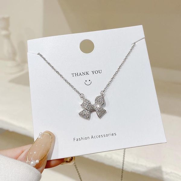 chains bowknot full gem titanium steel necklace female 2021 clavicle chain simple light luxury niche design pendant trend, Silver
chains bowknot full gem titanium steel necklace female 2021 clavicle chain simple light luxury niche design pendant trend, Silver