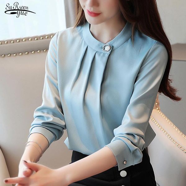 women's blouses & shirts camisas mujer 2021 autumn long sleeve solid blouse women shirt ol vintage o neck pullover clothes 7161 50, White
women's blouses & shirts camisas mujer 2021 autumn long sleeve solid blouse women shirt ol vintage o neck pullover clothes 7161 50, White
