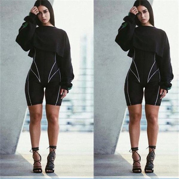 women's jumpsuits & rompers 2021 women turtleneck full sleeve fitness playsuit white striped patchwork letter print push up skinny casu, Black;white
women's jumpsuits & rompers 2021 women turtleneck full sleeve fitness playsuit white striped patchwork letter print push up skinny casu, Black;white