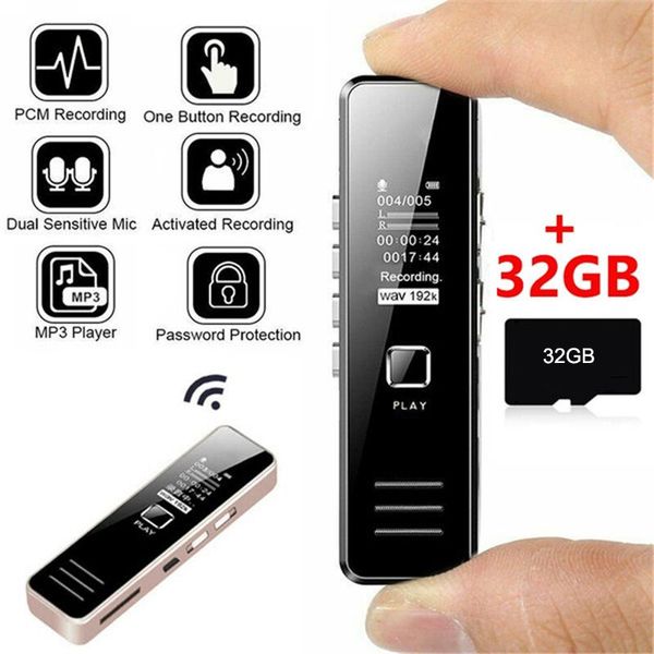 digital voice recorder professional recorder, 32gb recording pen, 20 hour recording, rechargeable, for interview
digital voice recorder professional recorder, 32gb recording pen, 20 hour recording, rechargeable, for interview