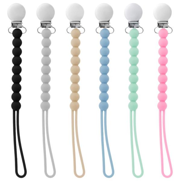 pacifiers# round beads baby pacifier clip chain silicone soother holder nipple anti falling rope nursing teething gift for born
pacifiers# round beads baby pacifier clip chain silicone soother holder nipple anti falling rope nursing teething gift for born