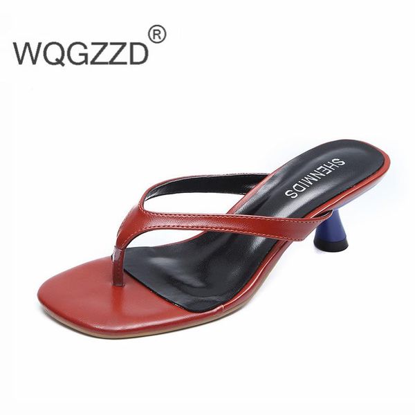 slippers high heels women's shoes fashion mixed color square head 2021 summer female flip flops mujer, Black
slippers high heels women's shoes fashion mixed color square head 2021 summer female flip flops mujer, Black