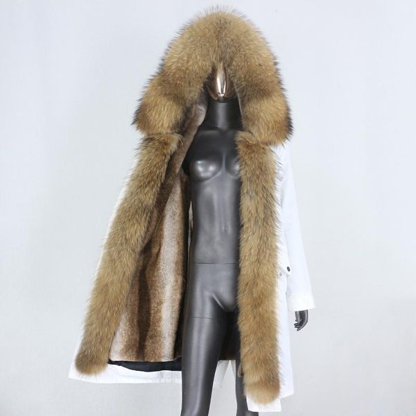 women's fur & faux bluenessfair 2021 x-long waterproof parka real coat natural raccoon collar outerwear streetwear winter jacket women, Black
women's fur & faux bluenessfair 2021 x-long waterproof parka real coat natural raccoon collar outerwear streetwear winter jacket women, Black