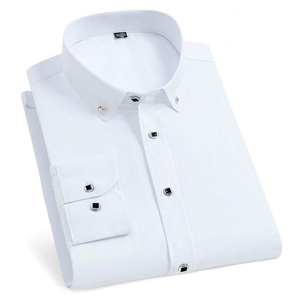 men's dress shirts long sleeve shirt button-down non-iron formal regular fit social smart casual solid basic business no pocket, White;black 
men's dress shirts long sleeve shirt button-down non-iron formal regular fit social smart casual solid basic business no pocket, White;black