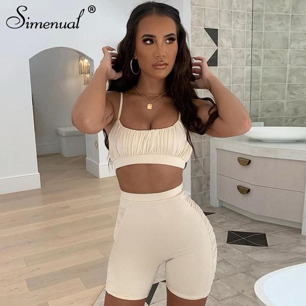 simenual ruched workout active wear matching set women strap casual sporty 2 piece outfits summer camis and biker shorts sets women's t, Gray
simenual ruched workout active wear matching set women strap casual sporty 2 piece outfits summer camis and biker shorts sets women's t, Gray
