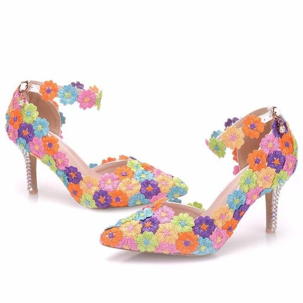 dress shoes 8 cm fashion large size sandals stiletto pointed color lace wedding female rhinestones high heels side empty, Black
dress shoes 8 cm fashion large size sandals stiletto pointed color lace wedding female rhinestones high heels side empty, Black