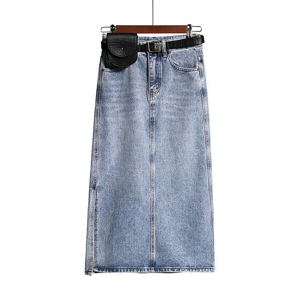skirts long denim skirt women vintage high wasit jeans with belt plus size straight a-line pencil elegant summer 2021, Black
skirts long denim skirt women vintage high wasit jeans with belt plus size straight a-line pencil elegant summer 2021, Black