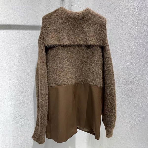 tees patchwork casual sweater for women v neck long sleeve loose knitted cardigans female fashion clothing stylish, White
tees patchwork casual sweater for women v neck long sleeve loose knitted cardigans female fashion clothing stylish, White