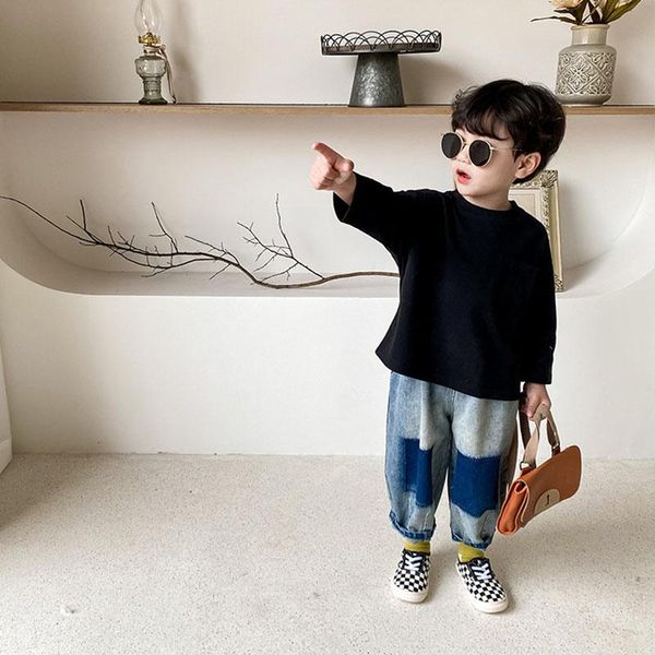 children's 2021 spring pants boy's and girl's korean jeans baby wide leg fashion wear 3-38, Blue
children's 2021 spring pants boy's and girl's korean jeans baby wide leg fashion wear 3-38, Blue