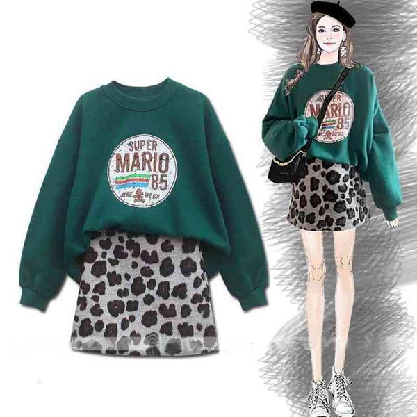 two piece dress ichoix streetwear female outfits green+ elastic waistline short skirt cool girl kit autumn casual two-piece set gaxh, White
two piece dress ichoix streetwear female outfits green+ elastic waistline short skirt cool girl kit autumn casual two-piece set gaxh, White