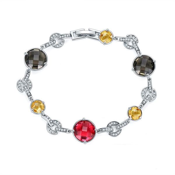 link, chain moonrocy silver color cz multicolor bracelets round cubic zirconia crystal bohemia jewelry wholesale drop for women gift, Black
link, chain moonrocy silver color cz multicolor bracelets round cubic zirconia crystal bohemia jewelry wholesale drop for women gift, Black