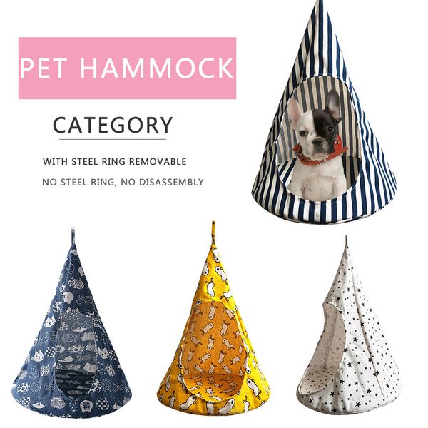 cat removable hanging house pet cat tent hammock bed cone shape breathable linen sponge cage cover creative cat mat pet supplies
cat removable hanging house pet cat tent hammock bed cone shape breathable linen sponge cage cover creative cat mat pet supplies