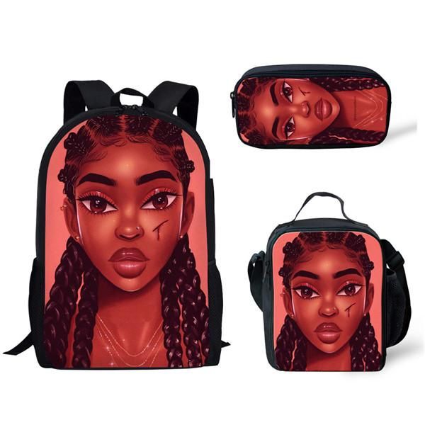 backpack children school bags for kids black girl magic afro lady women printing girls lunch box teenagers pencil bag big mochila 
backpack children school bags for kids black girl magic afro lady women printing girls lunch box teenagers pencil bag big mochila