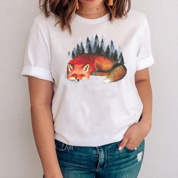 graphic watercolor fashion cute fox women t shirt trend cartoon mom animal clothes lady tees print clothing female, White
graphic watercolor fashion cute fox women t shirt trend cartoon mom animal clothes lady tees print clothing female, White