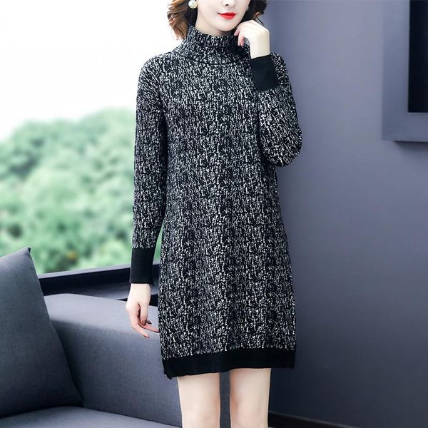 women's sweaters women black knitted cotton turtleneck midi dress autumn winter thick warm korean vintage pullovers 2021 elegant wool s, White;black
women's sweaters women black knitted cotton turtleneck midi dress autumn winter thick warm korean vintage pullovers 2021 elegant wool s, White;black