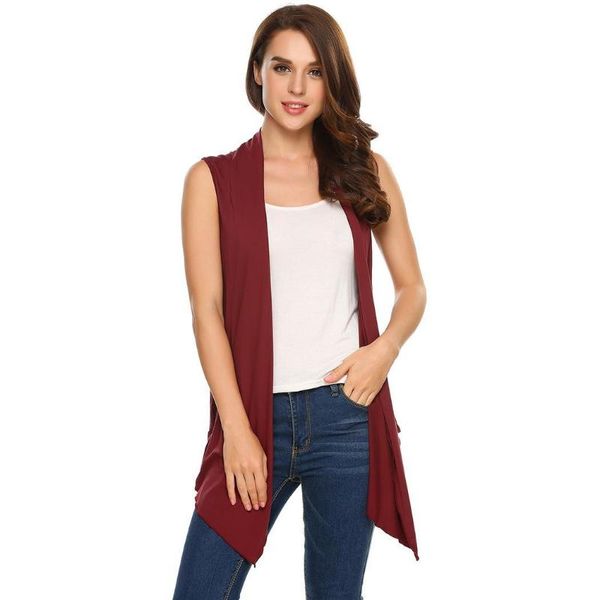 women's sweaters women casual sleeveless collarless solid asymmetrical hem cardigan height 174cm bust 84cm waist 60cm hip 88cm none, White;black
women's sweaters women casual sleeveless collarless solid asymmetrical hem cardigan height 174cm bust 84cm waist 60cm hip 88cm none, White;black