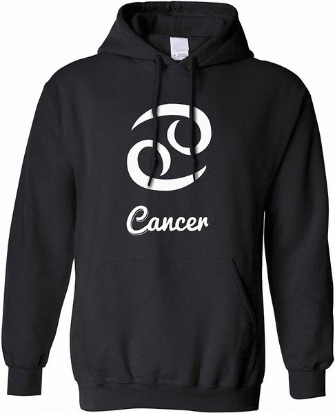 horoscope hoodie cancer zodiac star sign birthday r3id#, Black