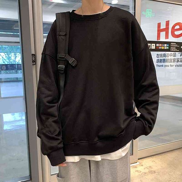 Autumn new simple versatile crew neck couple's sweater men's trend loose casual long sleeve Pullover, White
Autumn new simple versatile crew neck couple's sweater men's trend loose casual long sleeve Pullover, White