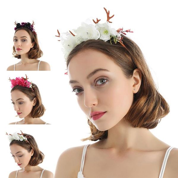 christmas decorations flower hairpin, deer angle headband, elegant princess personality kids gift hair accessory
christmas decorations flower hairpin, deer angle headband, elegant princess personality kids gift hair accessory