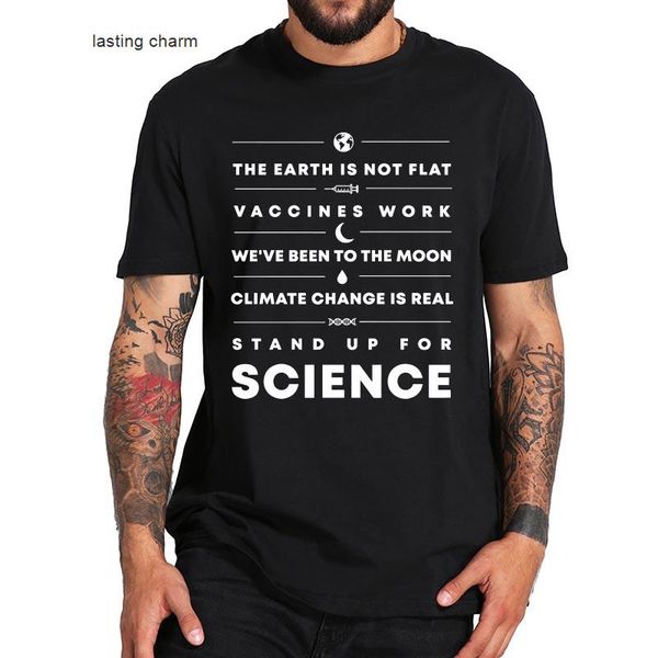 men's dress shirts stand up for science t-shirt rational thinking crewne homme pure camisetas, White;black
men's dress shirts stand up for science t-shirt rational thinking crewne homme pure camisetas, White;black