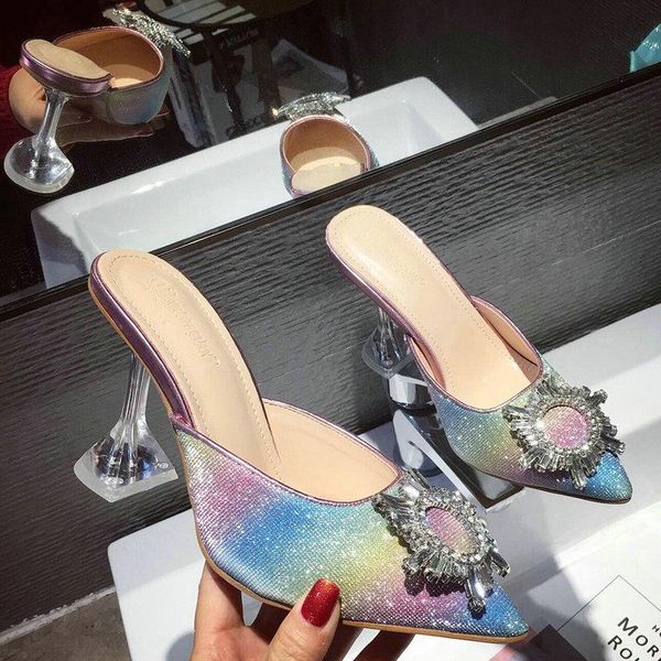 slippers 35-41 woman summer pointed head bling sandals fashion wine glass mules high heels slipper shoes, Black
slippers 35-41 woman summer pointed head bling sandals fashion wine glass mules high heels slipper shoes, Black