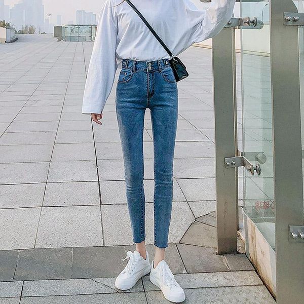 women's jeans women cropped skinny with -edge ankle washed denim zip slim fit teenager female trousers pants, Blue
women's jeans women cropped skinny with -edge ankle washed denim zip slim fit teenager female trousers pants, Blue
